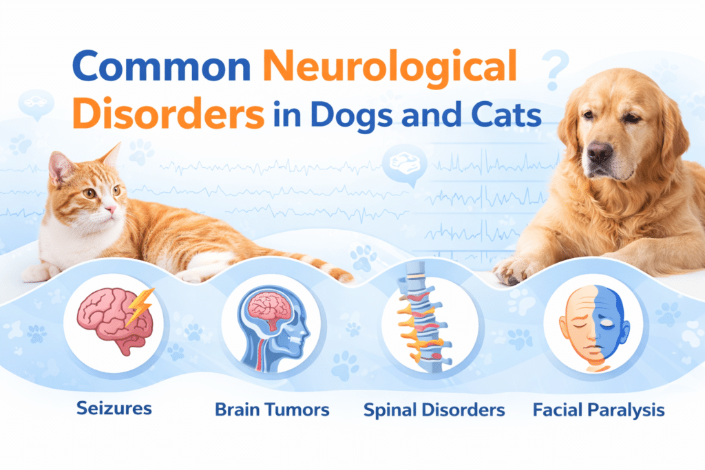 Veterinary Neurology Explained: A Complete Guide to Your Pet's Brain and Spine Health - All Creatures Veterinary Center Common Neurological Disorders in Dogs and Cats