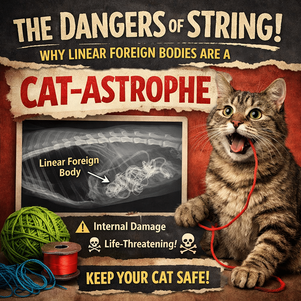 The Dangers of String: Why Linear Foreign Bodies are a Cat-Astrophe
