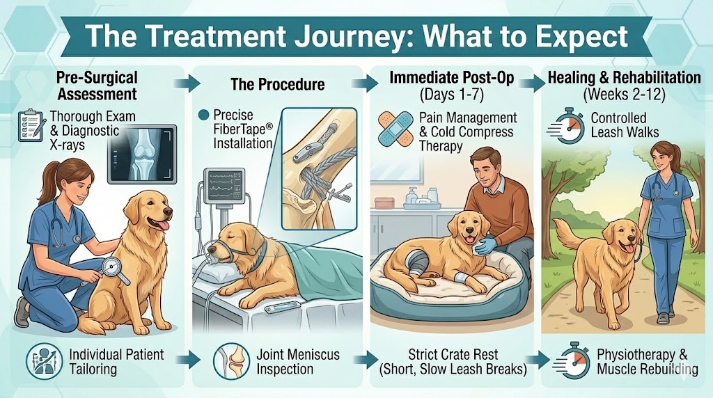 Tightrope Knee Surgery Guide: Treatment, Benefits & Healing Process - All Creatures Veterinary Center The Treatment Journey: What to Expect