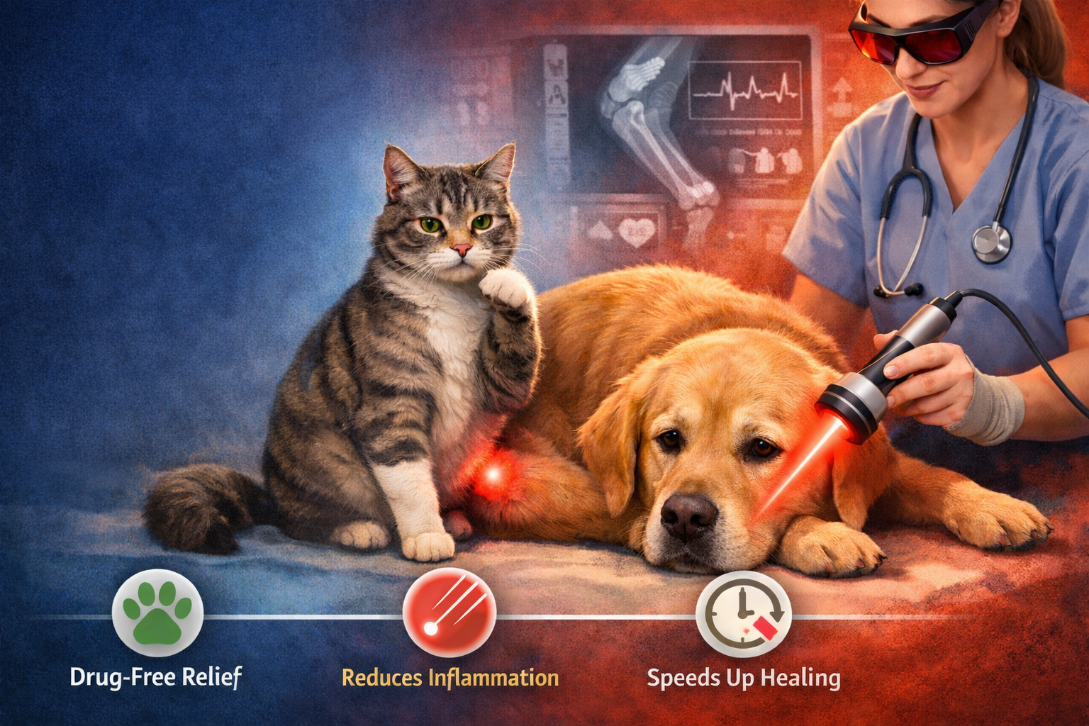 Is Your Pet in Pain? How Laser Therapy Helps Dogs & Cats Recover Faster - All Creatures Veterinary Center Is Your Pet in Pain? How Laser Therapy Helps Dogs & Cats Recover Faster