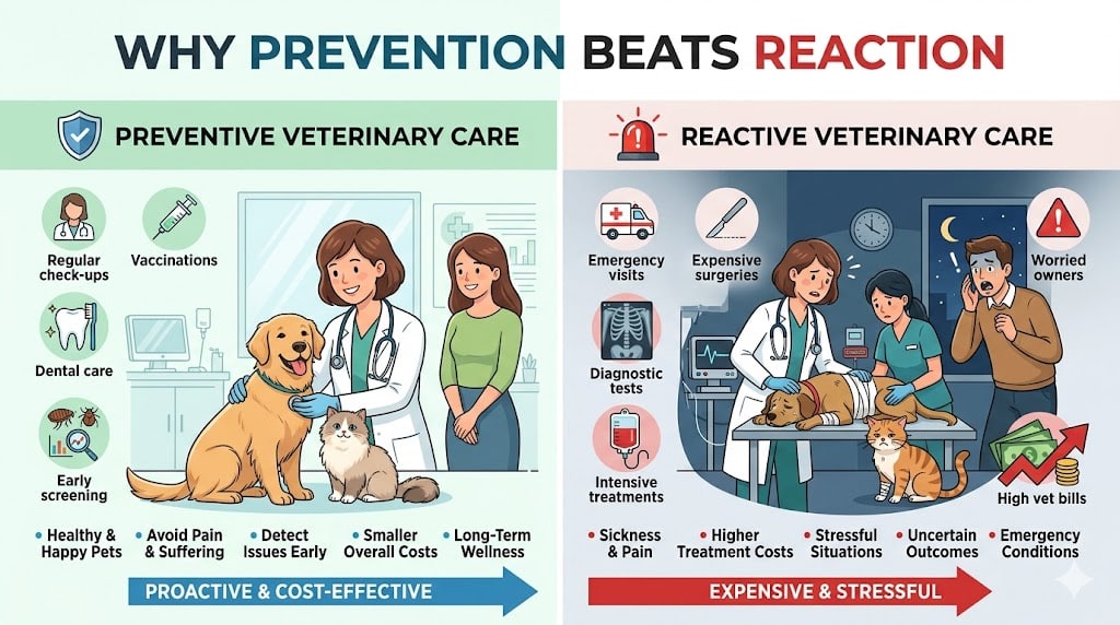 Preventive Veterinary Care: The Foundation of Lifelong Health for Pets - All Creatures Veterinary Center Why Prevention Beats Reaction