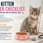 New Kitten Owner Checklist: Health, Nutrition, and Veterinary Care New Kitten Owner Checklist: Health, Nutrition, and Veterinary Care