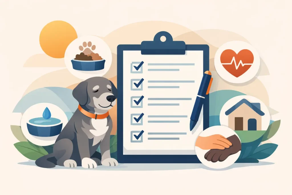 Senior Dog Quality of Life Checklist